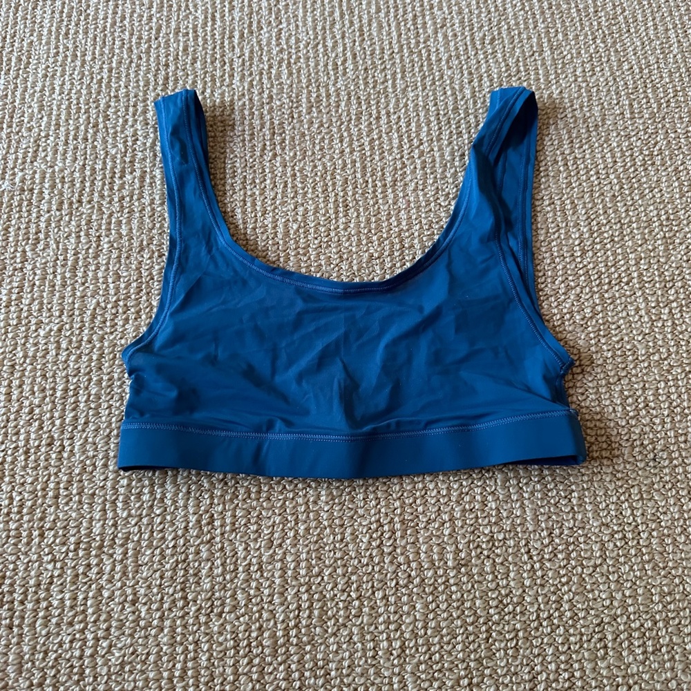 Skims Ocean Jelly Sheer Scoop Neck Bralette, Size XXS NWT